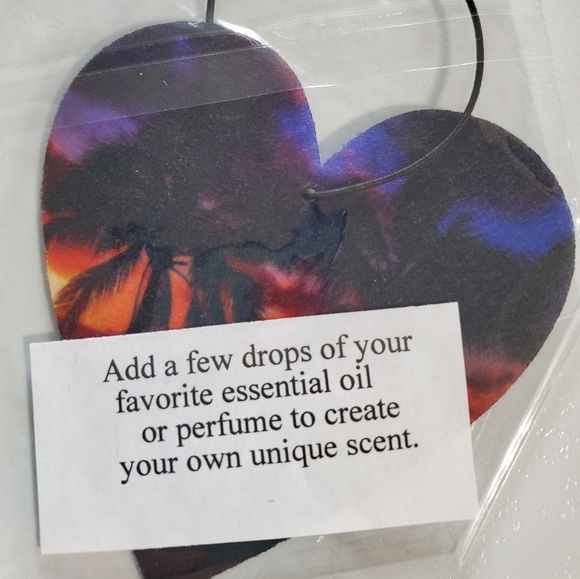 Palm Trees at Sunset Car Air Freshener - Picture 3 of 5